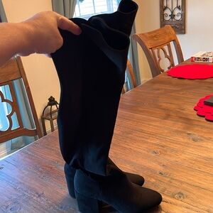 New Black Tall Size 10 Boots
